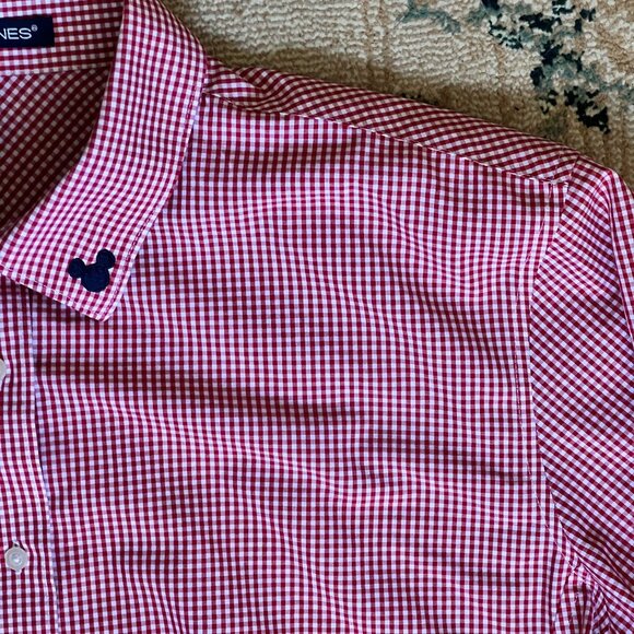 DISNEY Store Red & White Gingham Button-Down - Iconic Employee Design - Picture 7 of 12